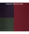 Scarf | Ostrich | Poppy Red + Elderberry Purple | Premium Australian Lambswool